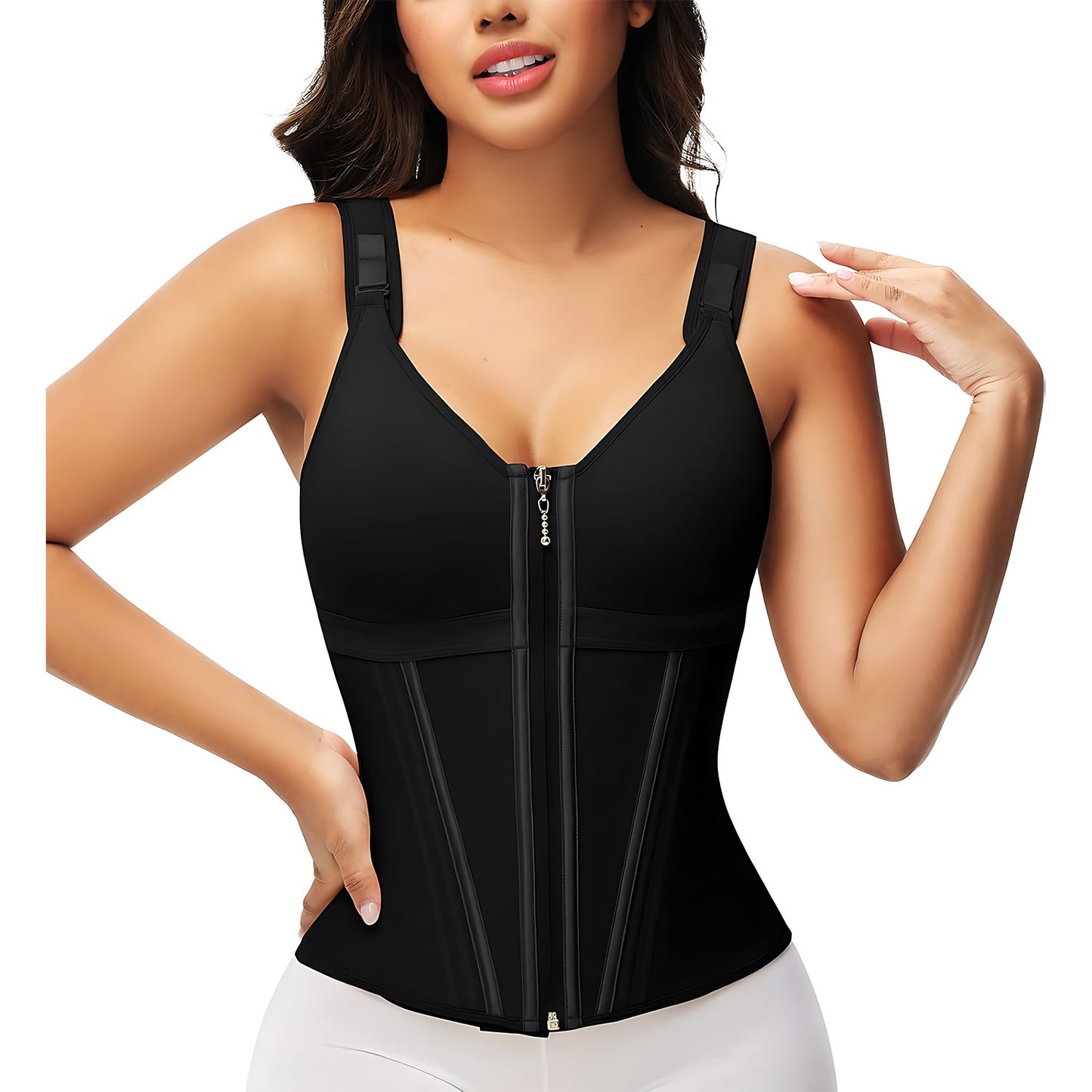 Waist Shapewear for Women with Bra Tummy Control Girdle